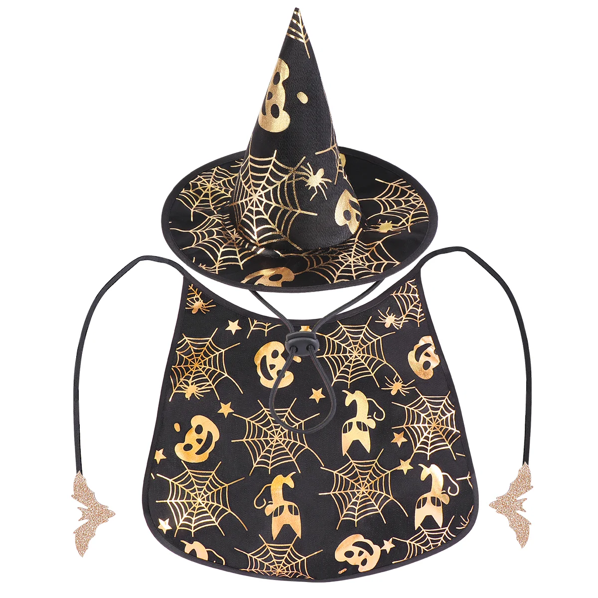 

POPETPOP Pet Halloween Costume Cape and Wizard Hat Creative Decor Dog Performance Costume for Holiday Cosplay (Size L)