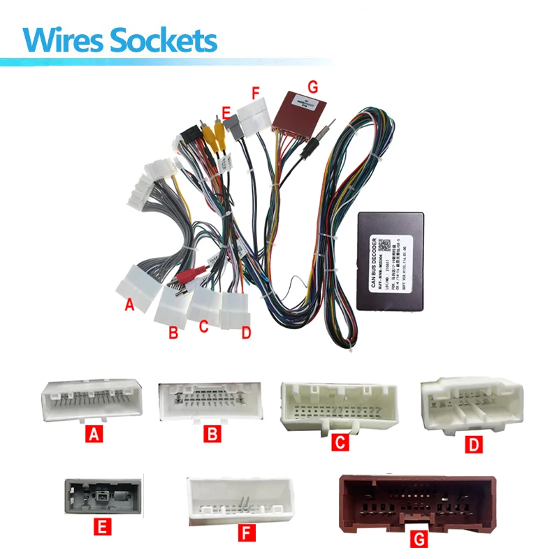 Android Car Radio Canbus Box Decoder For Mazda 2 3 CX-3 CX-5 Atenza 16pin Wiring Harness Adapter Power Cable Plug