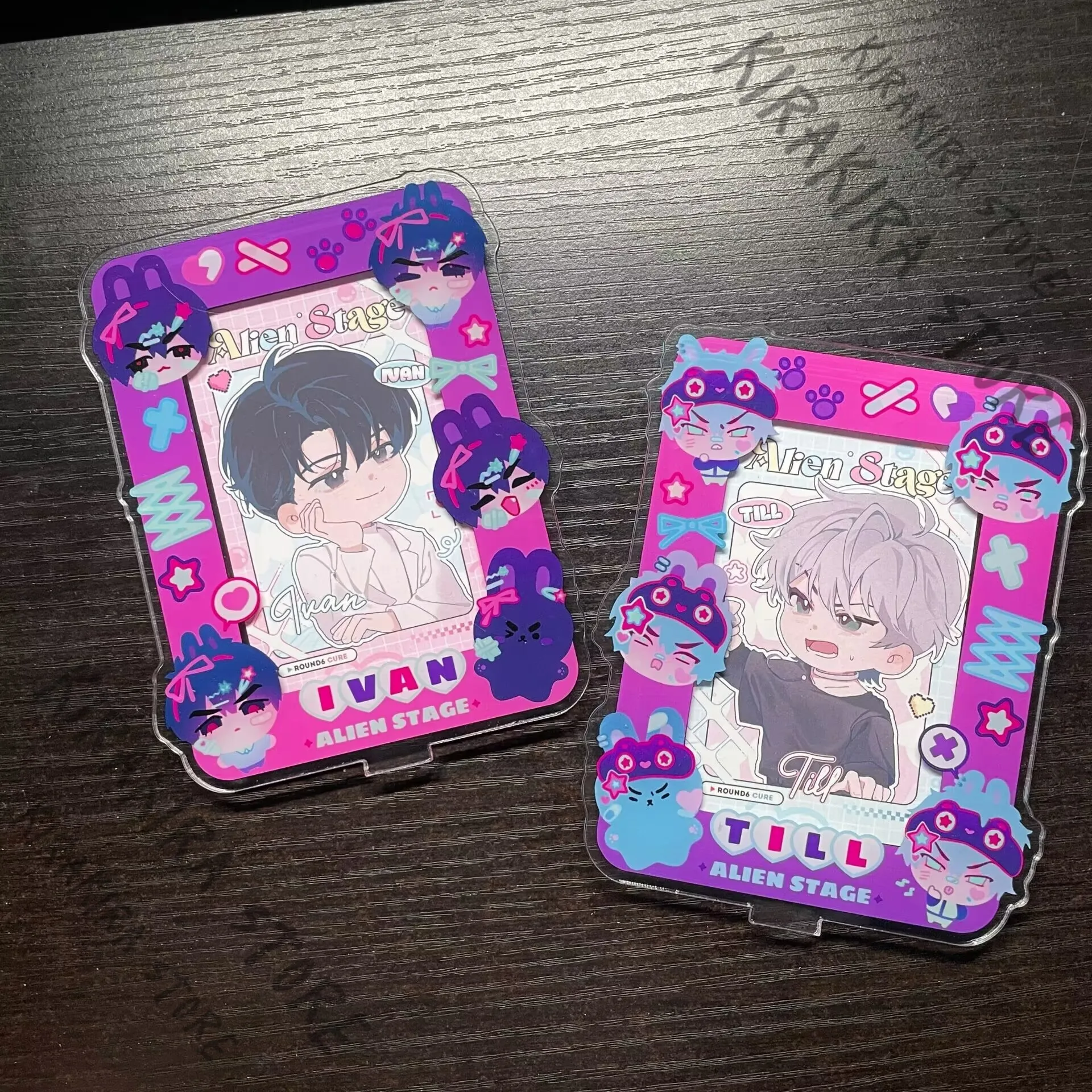 

Alien Stage Ivti Till Double-person Storage Standing Sign Acrylic Stand Figure Plate Creativity High Quality Accessories