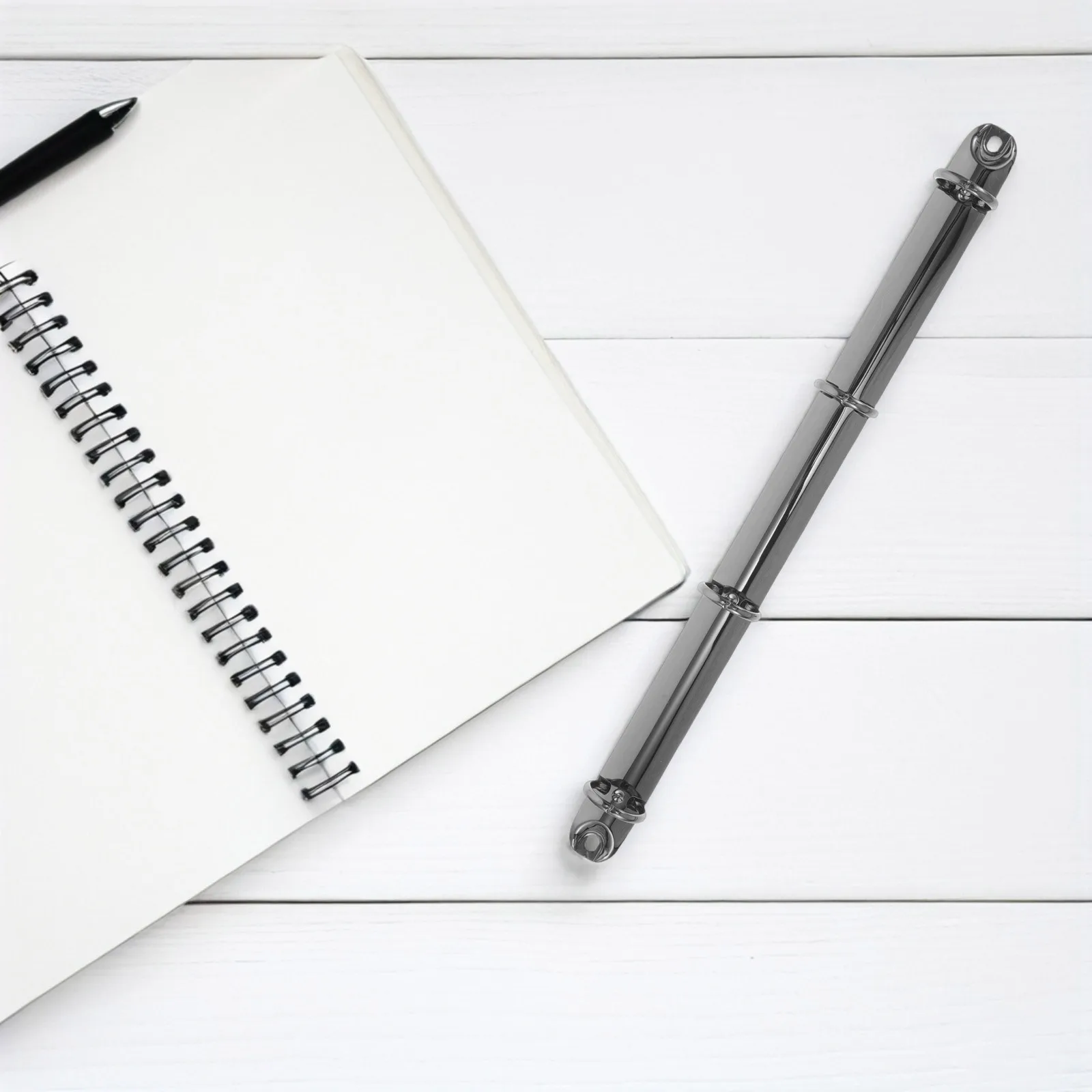 Loose Leaf Binder Rings A4 Notebook Folder Metal Detachable Clips Office Study Travel Large Capacity Storage Sturdy