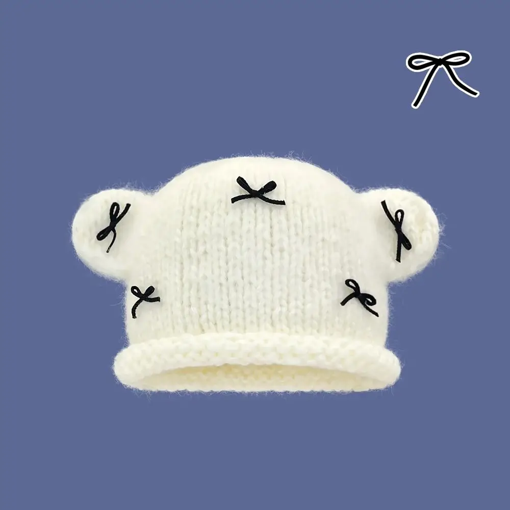 Schattige Kleine Beer Trui Gebreide Muts Strik Warme Wollen Muts Koude Weerstand Pluche Oorbeschermhoed Buiten Wandelen