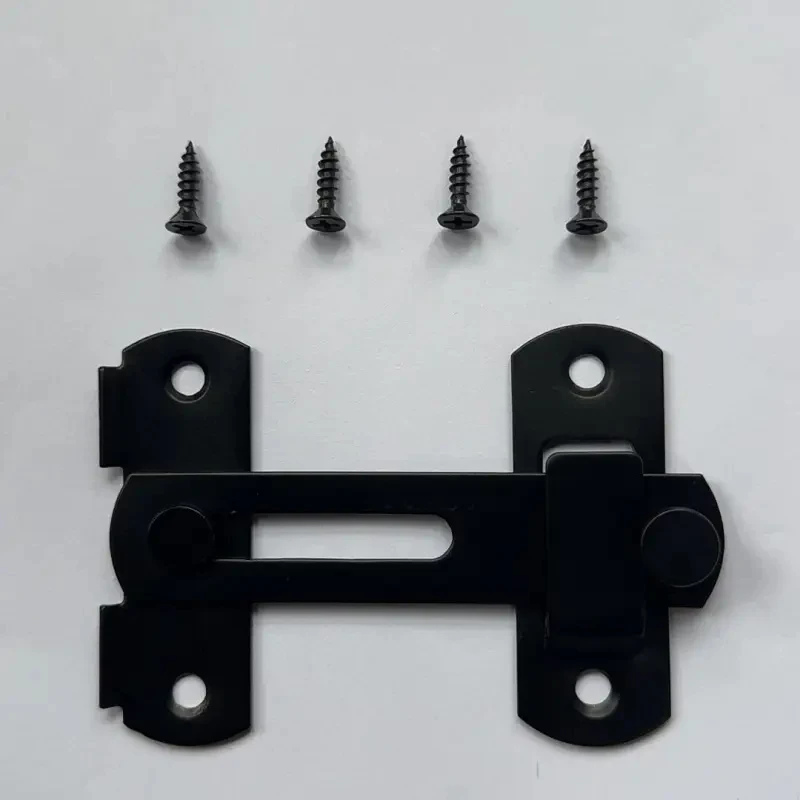 1 قطعة مزلاج الباب من الفولاذ المقاوم للصدأ الترباس باب أمان الترباس غلق بمشبك باب الحظيرة قفص الحيوانات الأليفة قفل الباب 90 درجة الزاوية اليمنى مزلاج صغير #1