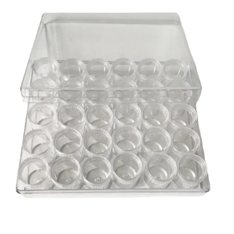 30/60/90/120 Slots Adjustable Plastic Storage Box Transparent Pill Jewelry Box Diamond Painting Accessory Tool Storage Organizer