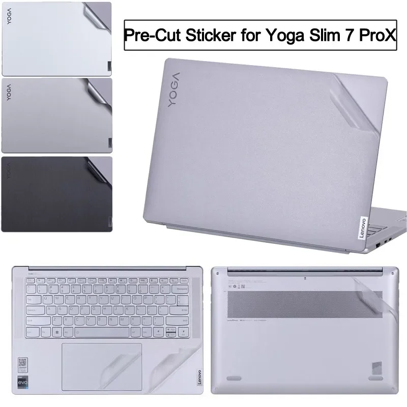 Pre-corte Anti huellas dactilares pegatina de vinilo para ordenador portátil cubierta de piel accesorios de película para Lenovo Yoga Yoga Slim 7 7i