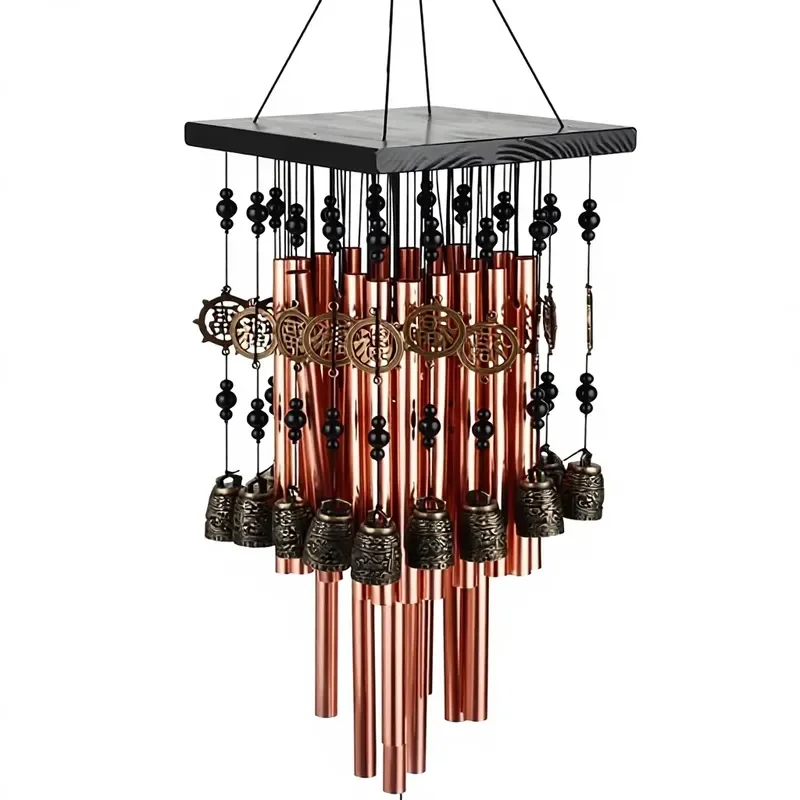 Hot-selling handmade metal aluminum tube multi-tube hanging bell wind chime 28 inches European and American style home