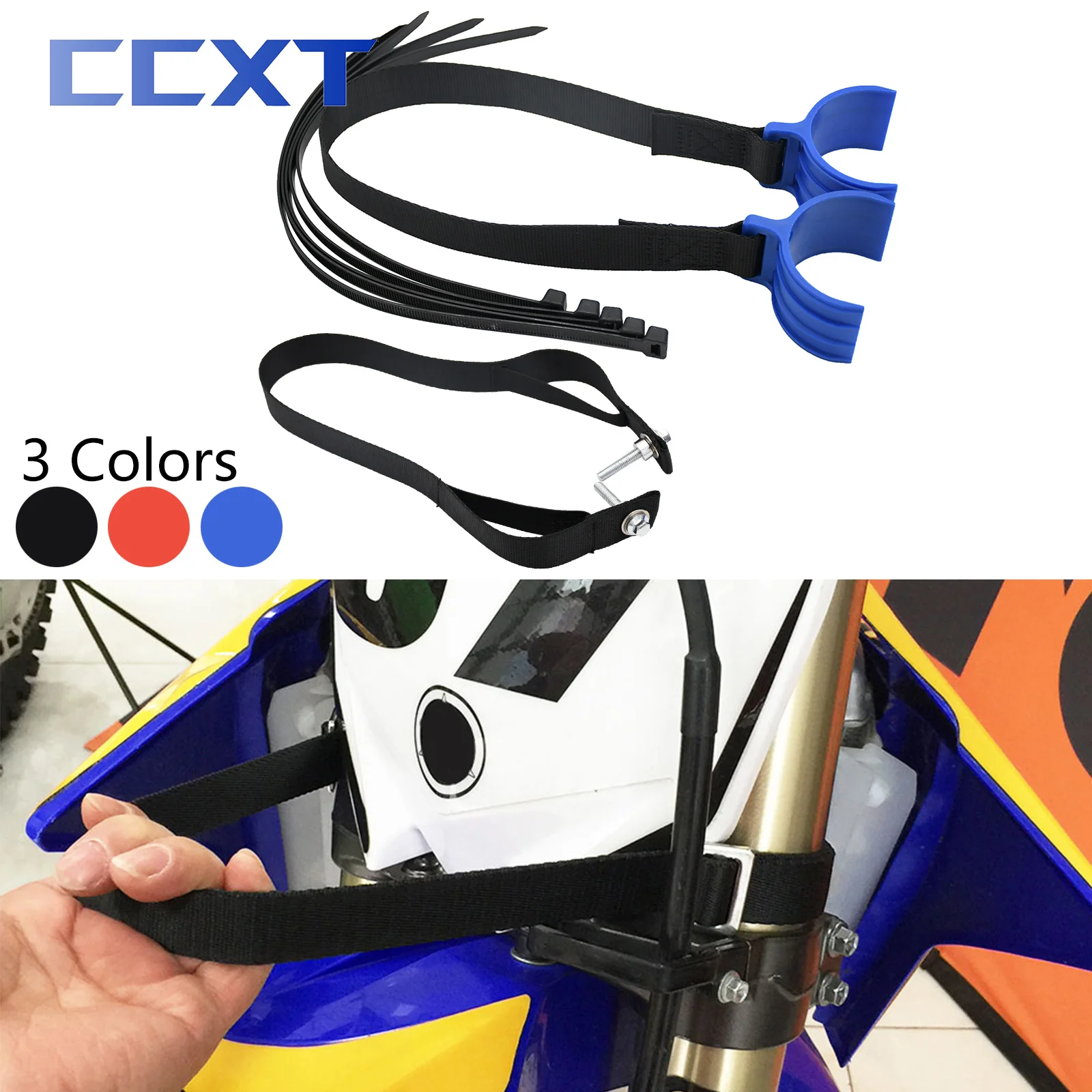 오토바이 전방 후방 구조 스트랩 혼다 야마하 가와사키 스즈키 KTM CR CRF YZ YZF EXC SXF XCF KX KXF 용 슬링 벨트 가죽 끈