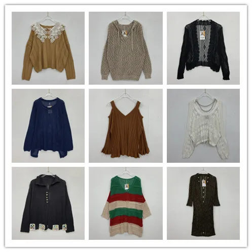 

Vintage Handmade Hooked Floral Heavyweight Lace Hollow out Sweater awl Cowl Ne Long Sve Summer Casual Loose Fit Top