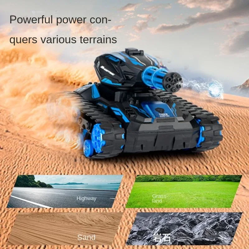 Auto RC Tank Remote Control Gesture Toy 4WD Water Bomb Cannon Stunt Car Shooting 2.4G Drift Kids for Electric Children Boys Gift