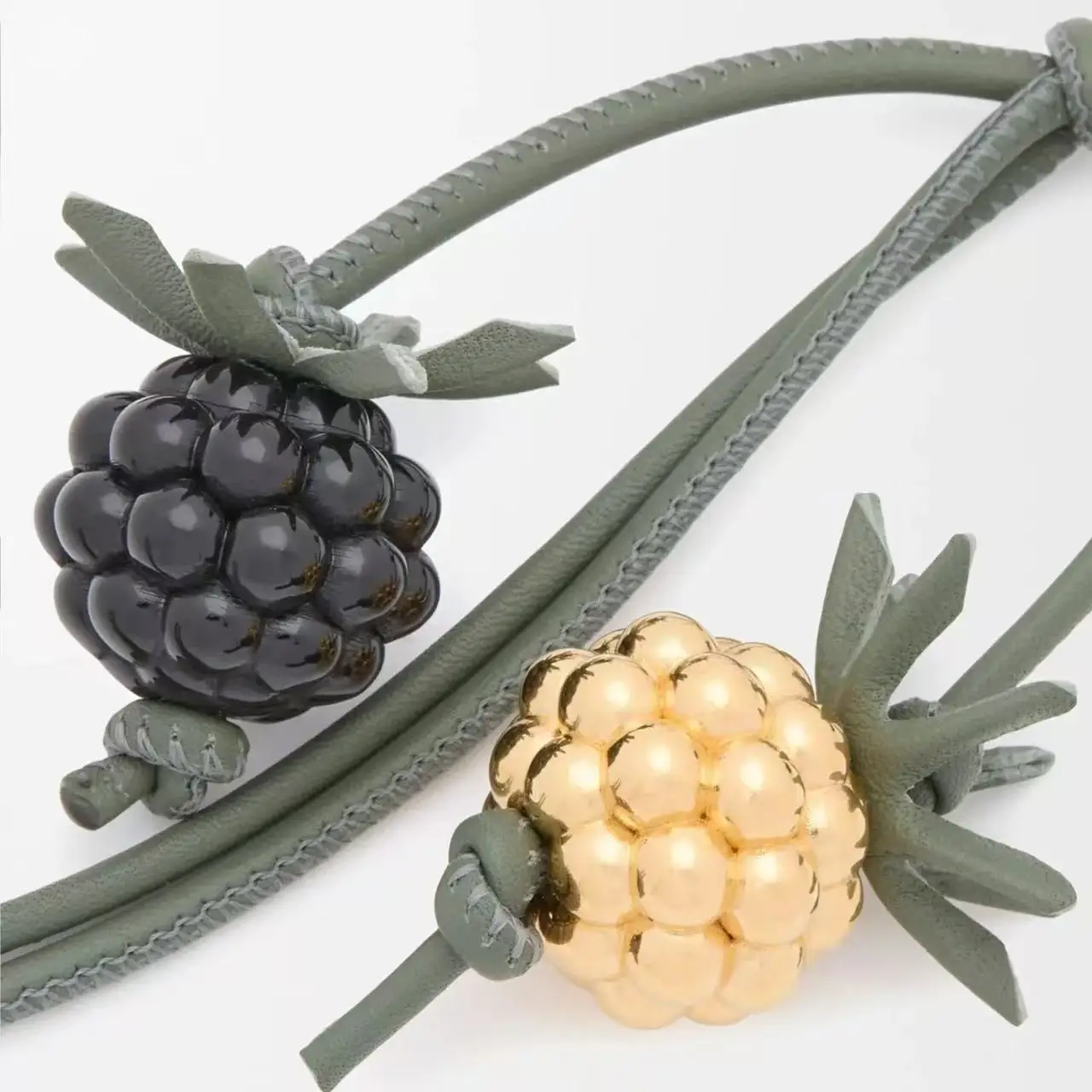 بيري التوت الأسود التوت الطماطم حقيبة جلدية سحر للنساء حقيبة الأزياء الديكور قلادة حقيبة للحمل الملحقات #3