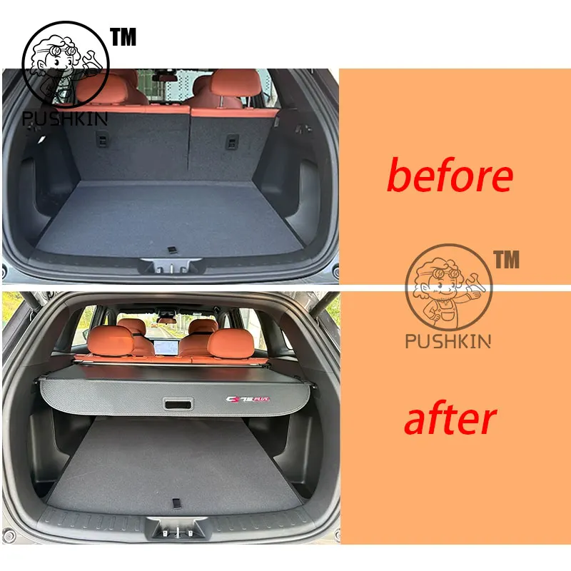 For Changan CS75PLUS 4th 2025 2026 Car Cargo Cover Retractable Luggage Rack Waterproof Privacy Protector Accessories