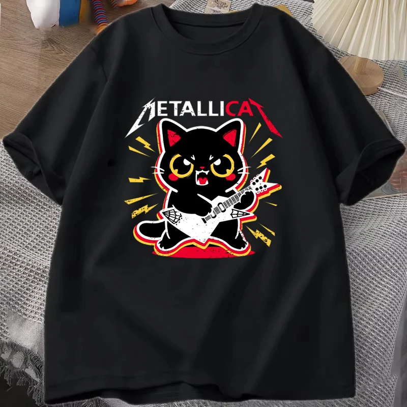

Hot Cat Graphic T Shirt Women's Men's Fashion T-shirts Short Sleeve Shirts Funny Cat Lovers Summer T-shirts Tops Cool T Shirts