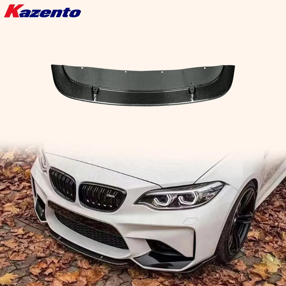 

Для BMW M2 F87 Coupe 2016-2021 Carbon ST стиль передний бампер центральная губа диффузор