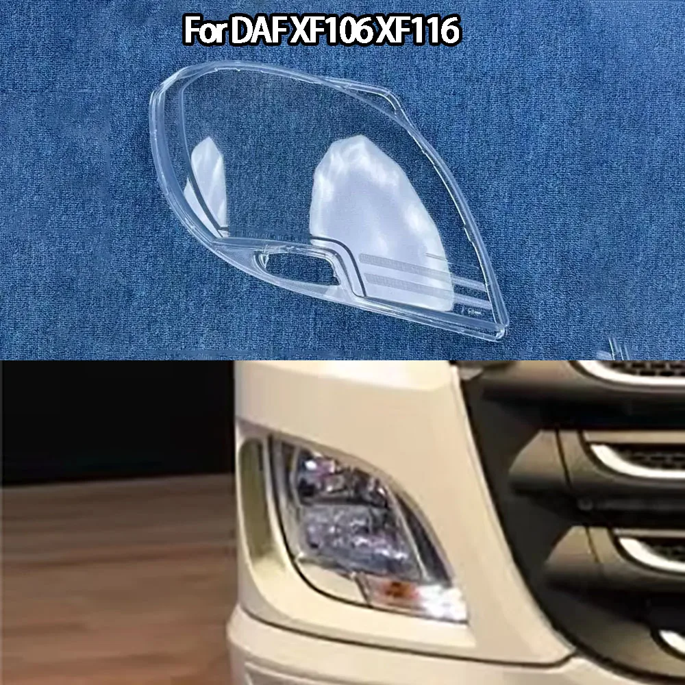 

For DAF XF106 XF116 Auto Light Caps Front Headlight Cover Glass Lens Shell Light Caps Lampshade Lamp Shade