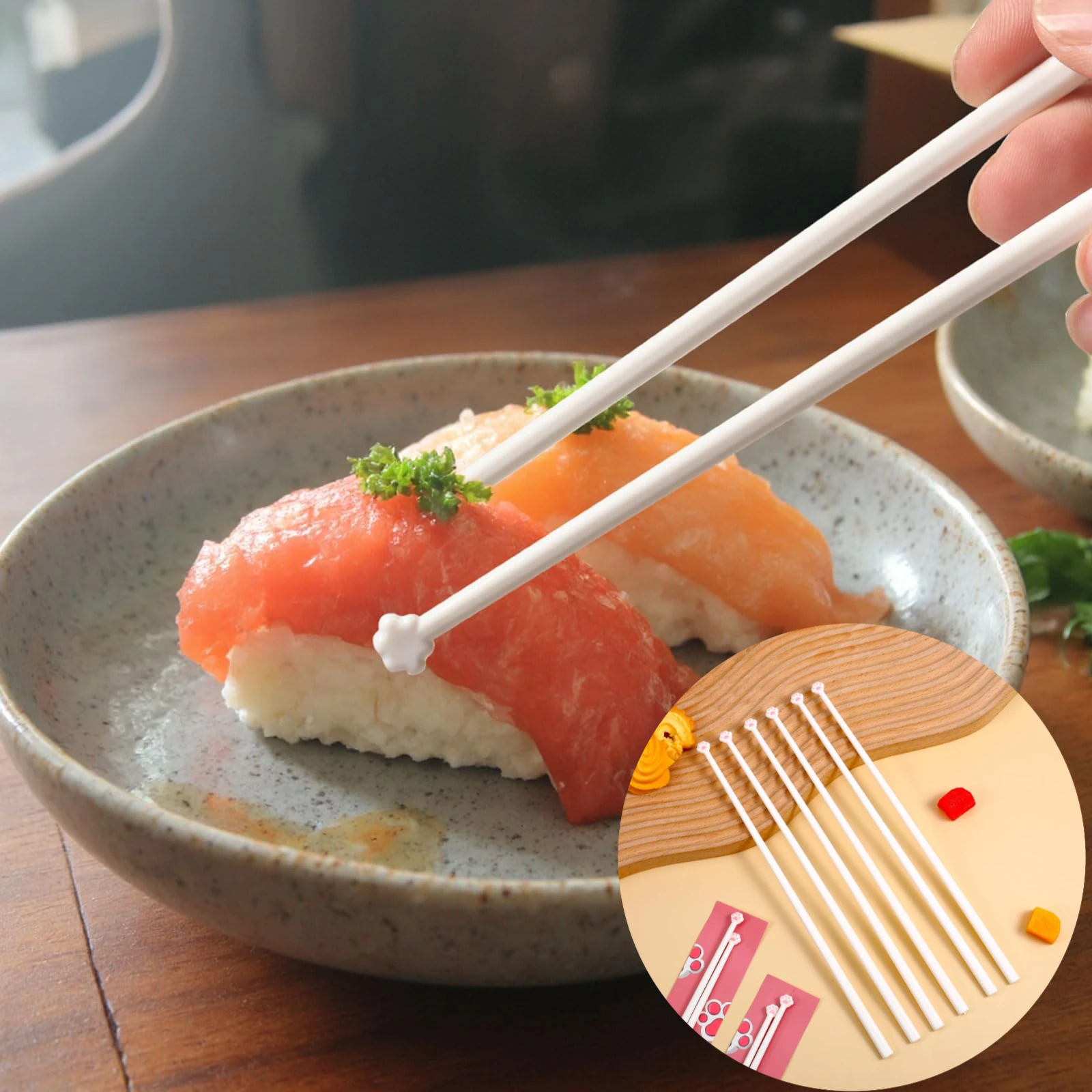 Funny Palm Cute CatPaw Chopsticks-Non-slip EasytoGrip FoodGr