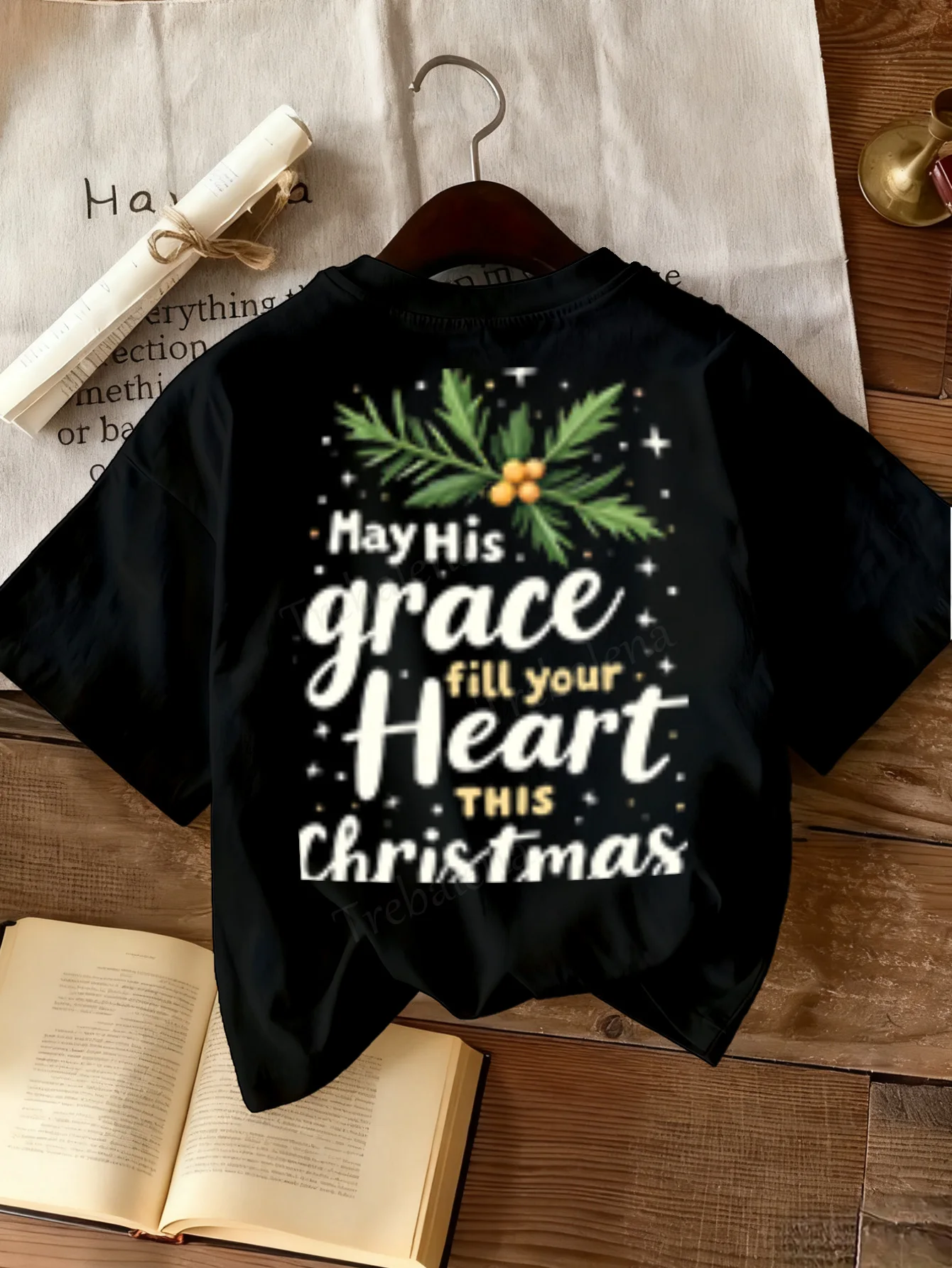Camiseta de mujer Christmas Grace Camiseta para mujer - Estilo festivo fiel