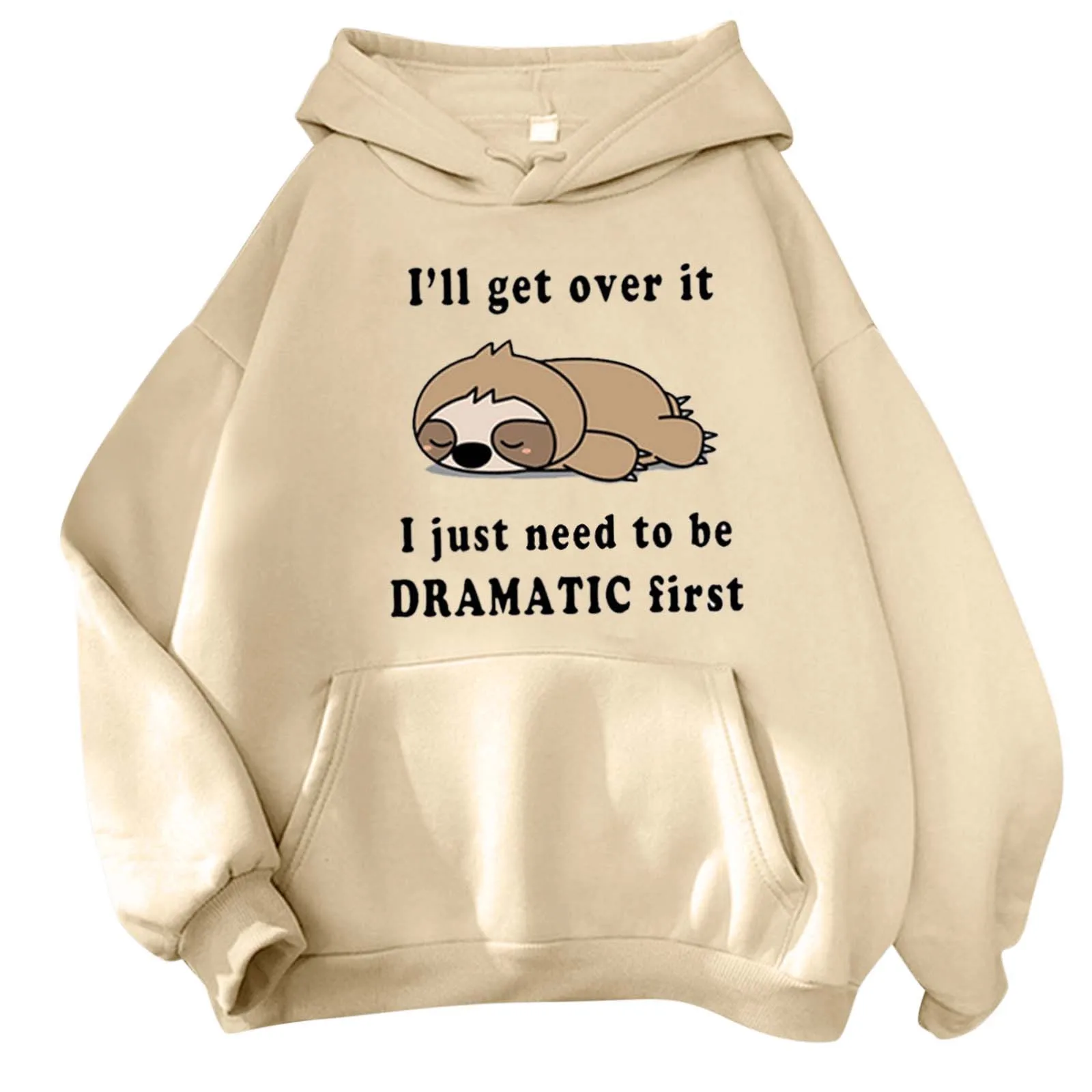 2024 new unisex hoodie cartoon cute sloth 3D printed hooded sweatshirt fashionable outdoor sports shirt comfortable loose top ho