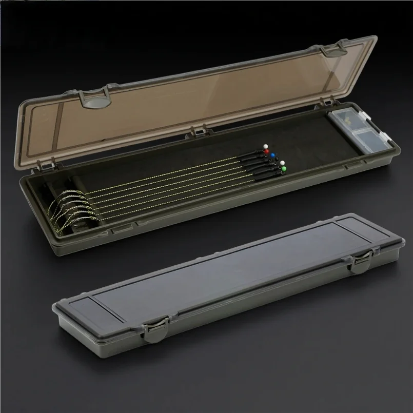 

Hirisi Carp Fishing Tackle Box Stiff Hair Rig Board with Pins Carp Fishing Rig Box Wallet Rig Storage Box Fishing Accessories