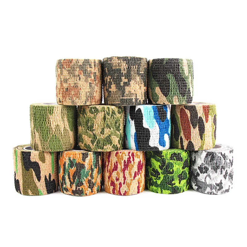 1pc Camo Tape 4.5m Non-woven Fabric Self-adhesive Type Outdoor Tool Decoration