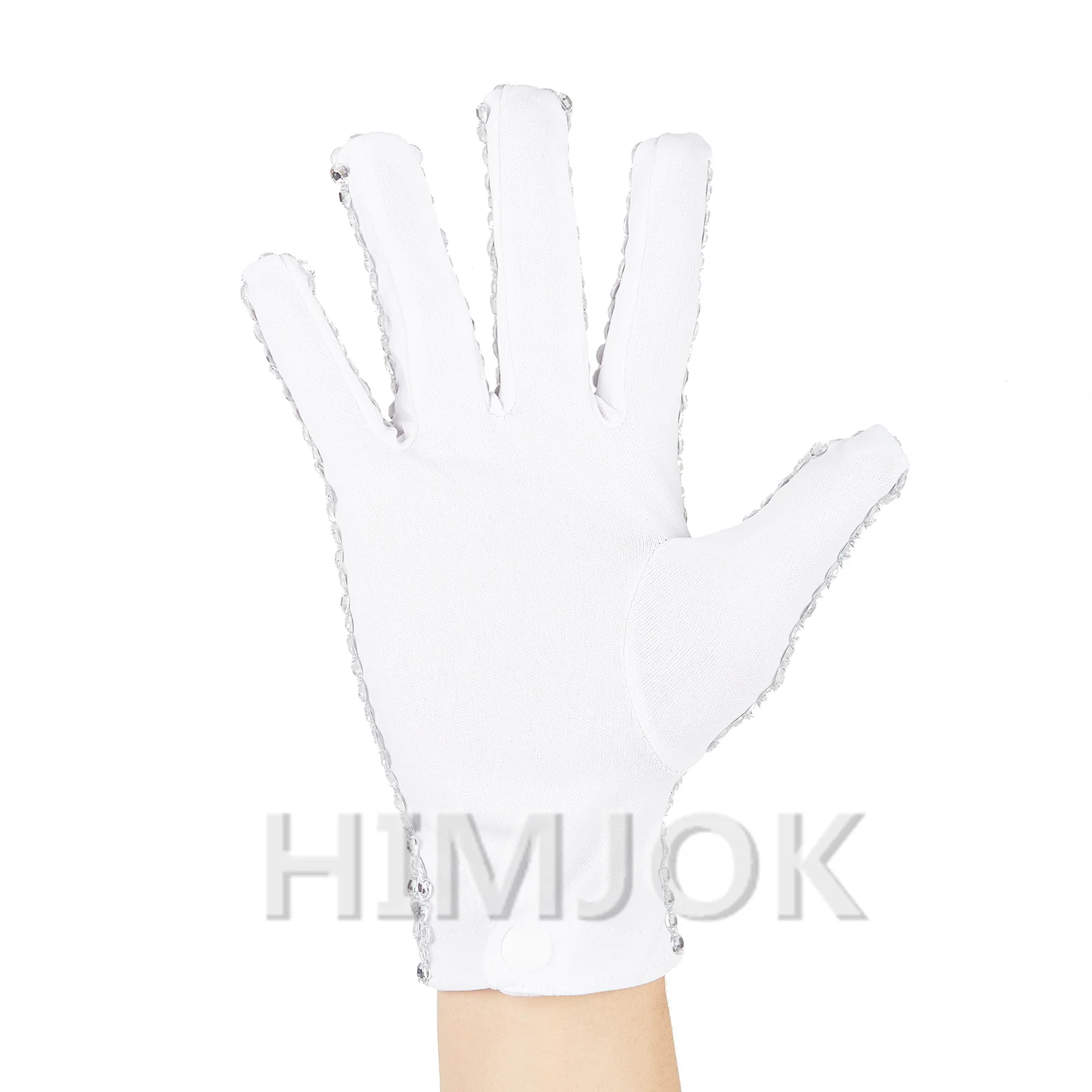 Impersonator Michael Joseph Jackson Glove Costumes Stuff ultimate collection crystal handmade 100% Single Side