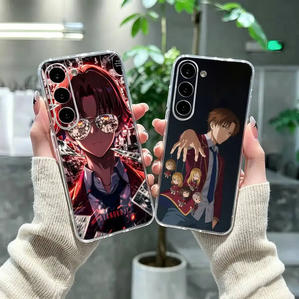 ABCD S-Classroom of the Elite Ayanokoji Clear Phone Case for Samsung A71, A70, A52, A51, A40, A30, A20