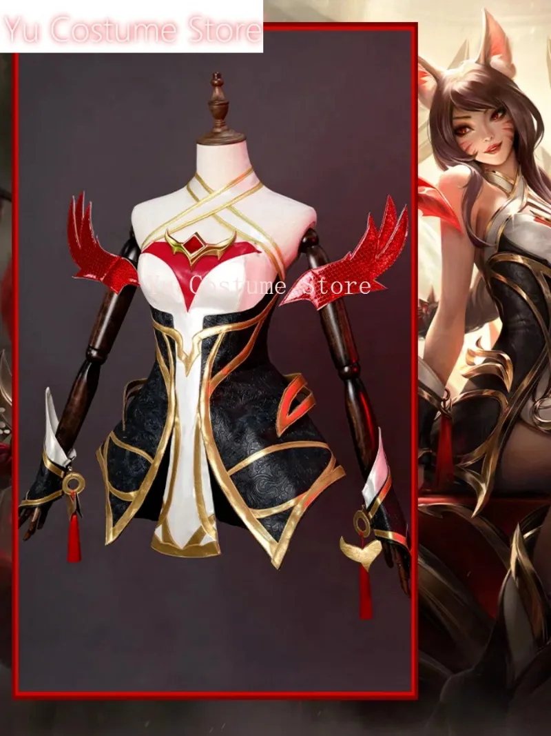 Lol Ahri Hall Of Fame A Legend Of The Temple Women Cosplay Costume Cos Game Anime Party Uniform Hallowen Play Role Clothes