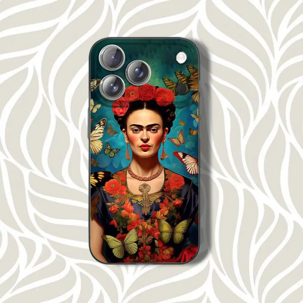 Art F-FridaS K-Kahlo-E Phone Case For iPhone 15,12,11,14,13,17,16,Plus,Air,Pro,Max,E,Mini for Magsafe Magnetic Frosted Grey