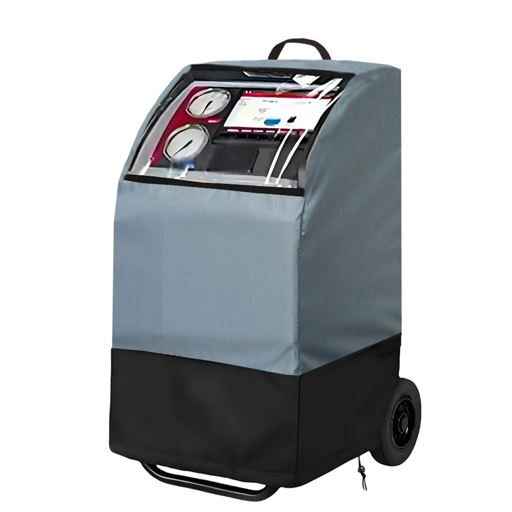 

420D Windproof Refrigerator Cover with Transparent Window Designed for Outdoor Appliance Protection Against Elements