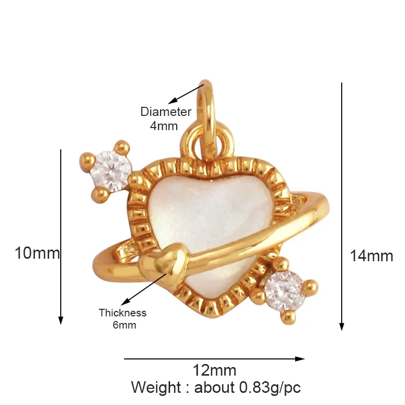 Wholesale Custom Selection -- Red Heart Turtle Star Bee Charm Pendant,18K Gold Plated Jewelry Necklace Bracelet Making Supplies