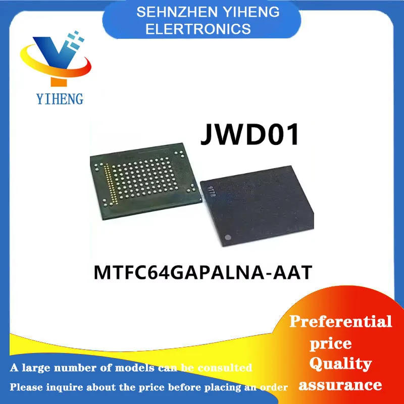 

MTFC64GAPALNA-AAT 100% New Original Integrated Circuit Electronic Components BGA Direct payment