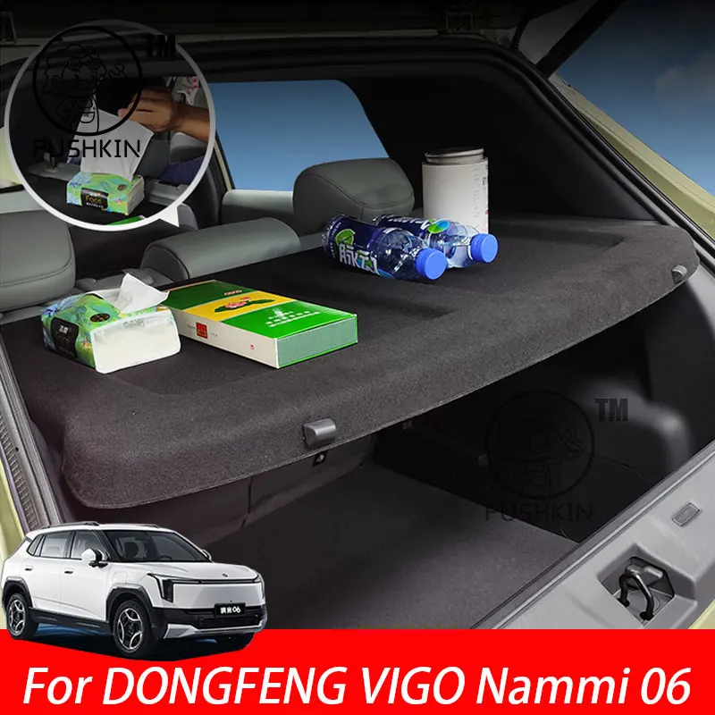 

For DONGFENG VIGO Nammi 06 2025 Trunk Cargo Cover Dedicated Interior Trunk Storage Organizer Decoration Modification Part