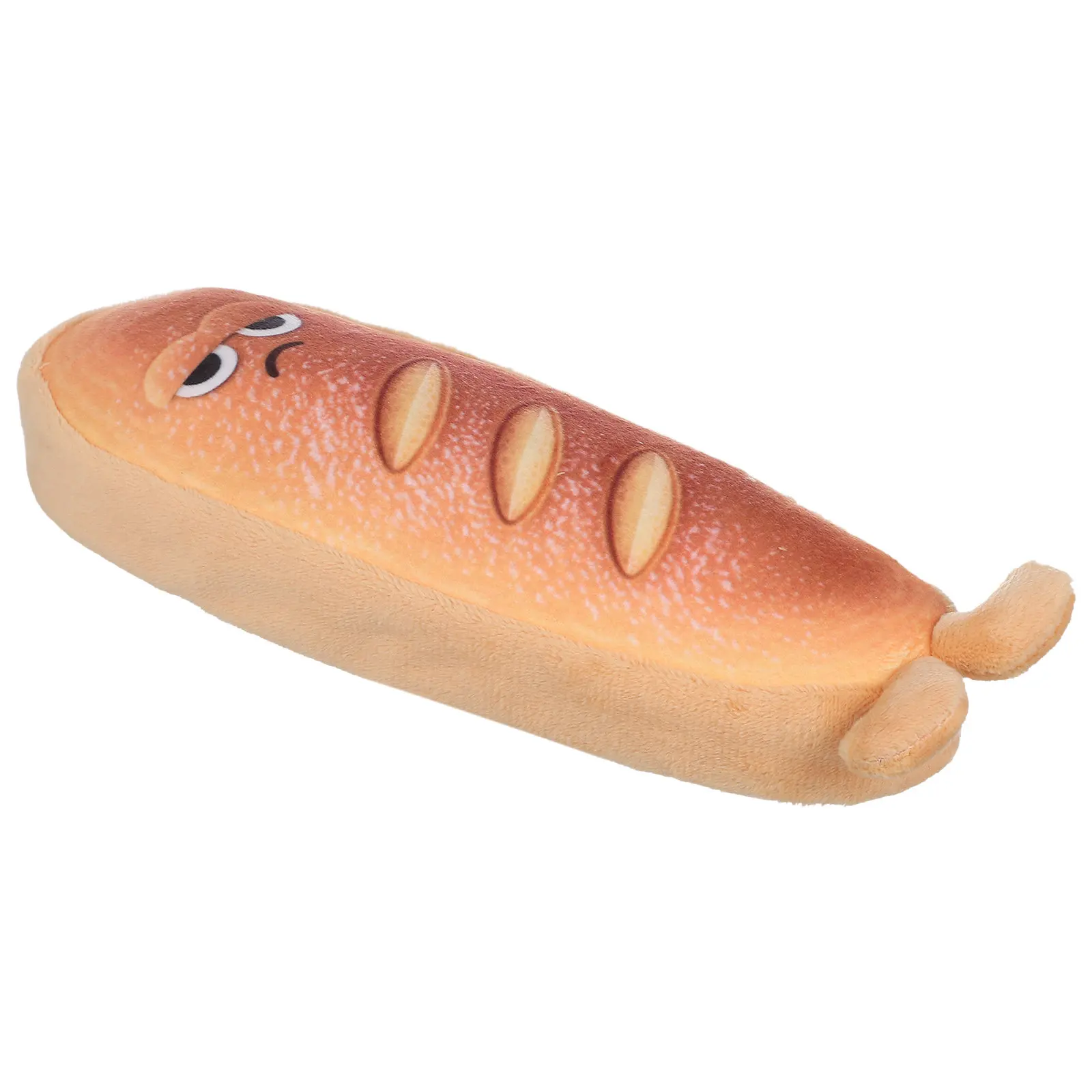 Cute Bread Pencil Case Brown Large Kawaii Zipper School Makeup Bag Organizer Cartoon Toast Novelty Face Pouch for Adults
