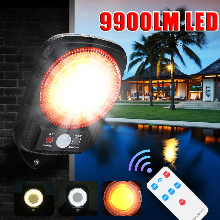 

LED Solar Induction Light Outdoor IP65 Waterproof Multi Color Night Light Human Sensor Garden Yard Street Decoration Lantern