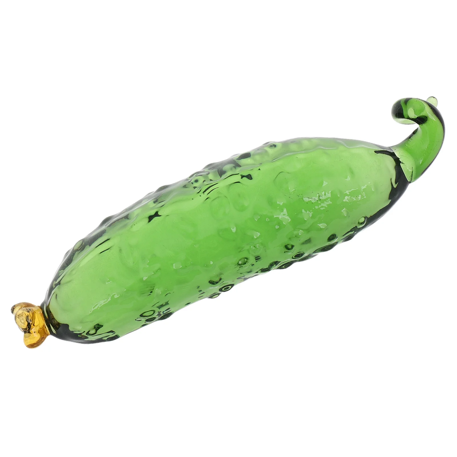 

Glass Desktop Cucumber Simulation Decor Realistic Fruit Vegetable Decorative Table Centerpiece Ornament Glass Fruit Figurines