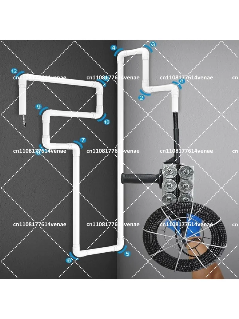 Electric Wire Threading Machine Brushless Electrician Threader Concealed Tube Tools Wire Feeding Tool