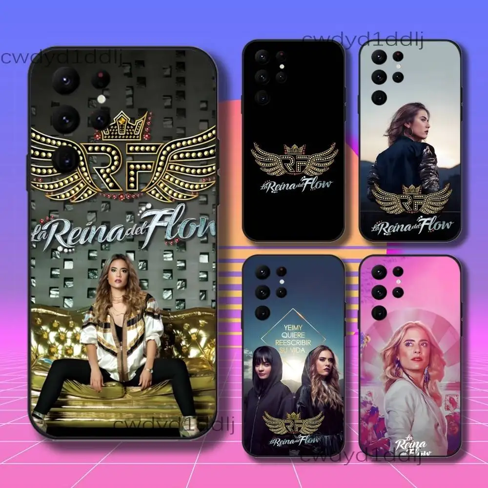 

The Queen of Flow La Reina del Flow Phone Case For Samsung S10,S21,FE,S21 ,S26,S25,S24,S23,Ultra,S9,S22,Plus Black Shell Cover