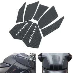 Motorcycle Anti Slip Sticker Tank Traction Pad Side Knee Grip Protector For Yamaha MT03 MT-03 2020 2021 2022 Accessories