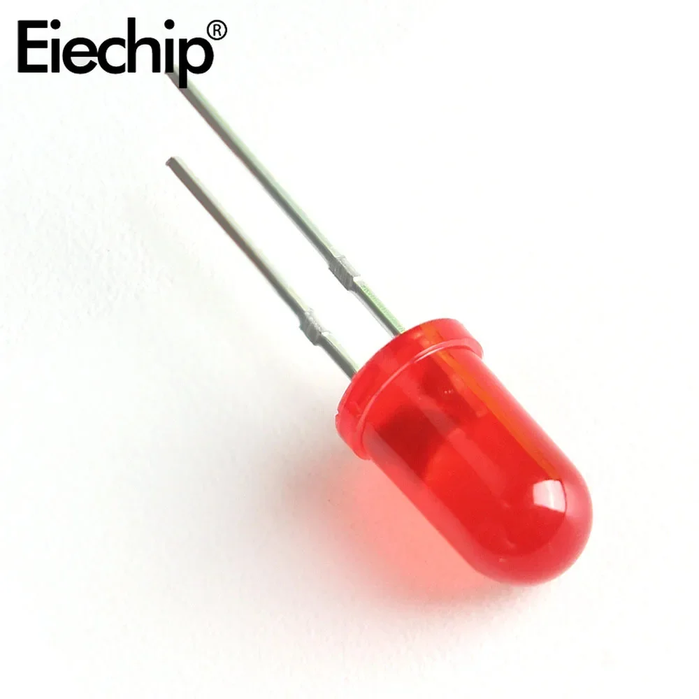50 pz LED diodo 5MM blu verde arancione rosso bianco giallo F5 Led emissione di luce elettronica di consumo