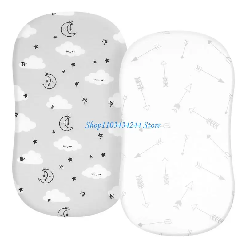 2 قطعة الطفل المجهزة ورقة الوليد السرير حشية متغيرة حالة لينة ومريحة سرير المجهزة ملاءات حمالات غطاء مرتبة #2