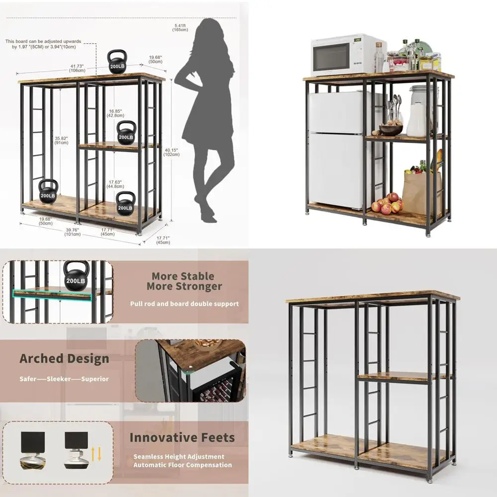 

Винтажный коричневый шкаф для хранения с мини-холодильником и кофейным баром для общежития/кухни