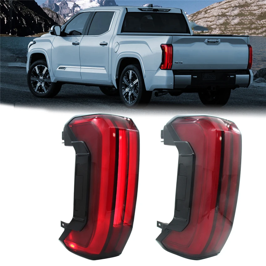 Car Tail Light Assembly For Toyota Tundra 2022 2023 2024 Auto Led Rear Lights Brake Turn Signal Lights 5 Pin LED taillights