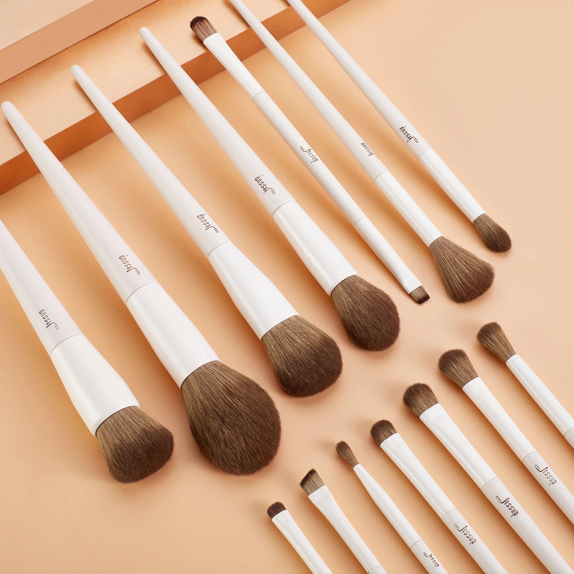 Jessup Makeup Brushes Set,10-14pcs Makeup Brush Powder Foundation Blending Concealer Eyeshadow Highlight T329