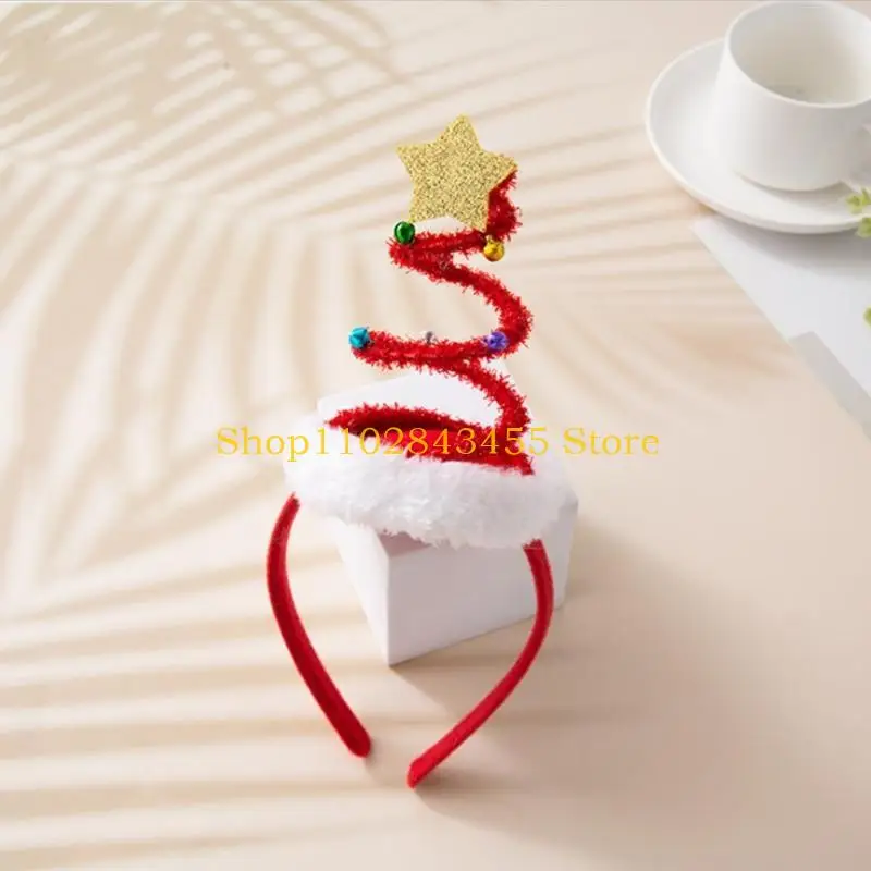 

49MC Holiday Hair Hoop Christmas Tree Headband Lovely Festival Hair Accessories