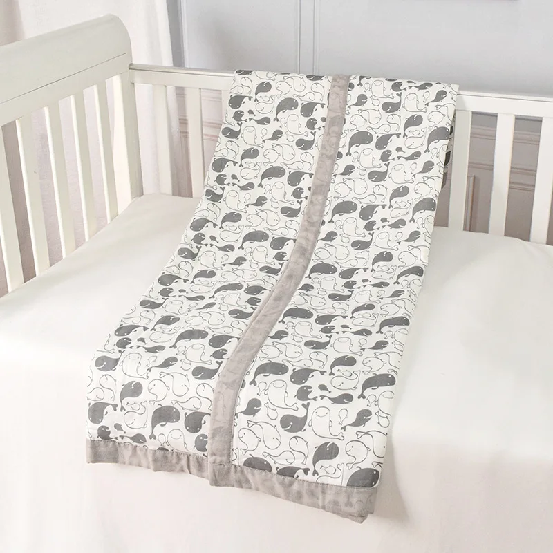 

120x150cm 4 Layer Gauze Bamboo Fiber Muslin Swaddle Baby Blankets Wrap Newborn Baby Towel Children Sleeping Blanket