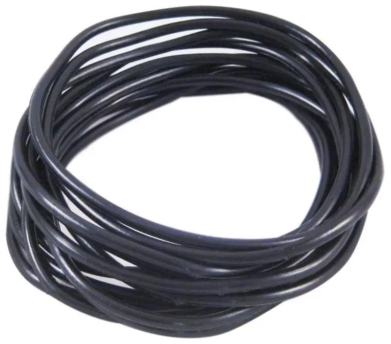 10 Pcs Black Silicone Rope Bracelets Set, Unisex Gift