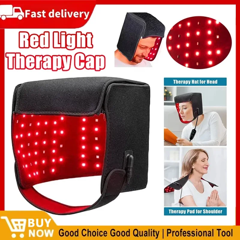 

Infrared Hair Growth Cap, Anti-Hair Loss Scalp Relaxation Massager, Relieves Anxiety and Stress, Anti-Hair Loss Hat