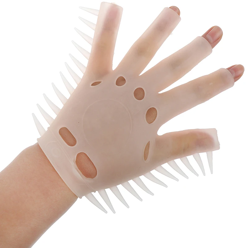 Spiky Glove Kids Adult Soft Stretchy Tactile Sensory Toy Autism ADHD