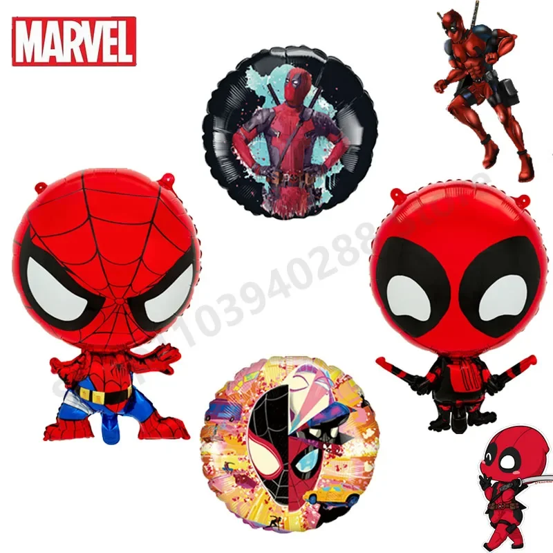 

New Spider-Man Deadpool Film Balloon Avengers Aluminum Wholesale Children's Toy Party Decorations Anime Cartoons Kawaii