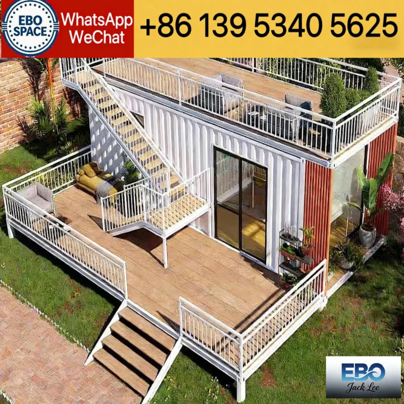 Efficient Folding Expandable Container House Prefab Design Suitable for Temporary Housing and Camp Projects