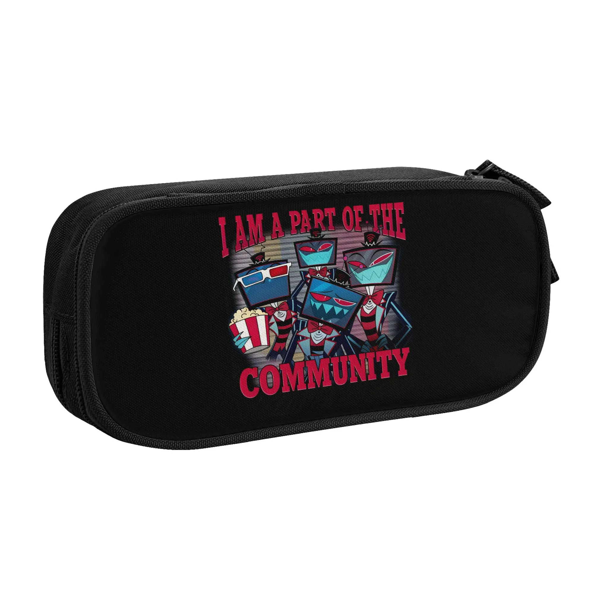 Kawaii Devil Vox Hazbin Hotels Pencil Cases for Girl Boy Large Capacity  Pencil Bag Stationery