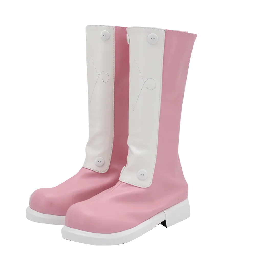 Shaman King Pirica Usui Cosplay Boots Pink Shoes Custom Made All Sizes
